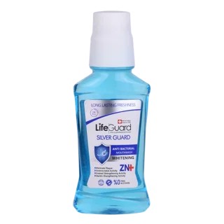 دهانشویه بزرگسال سفیدکننده (Silver Guard) برند لایف گارد با حجم 270 میلی لیتر